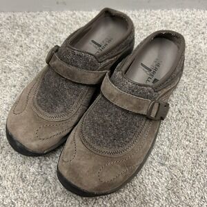 Merrell Encore Sidestep Shoes Women's 7.5 Brown‎ Clog Buckle Outdoor Gorpcore